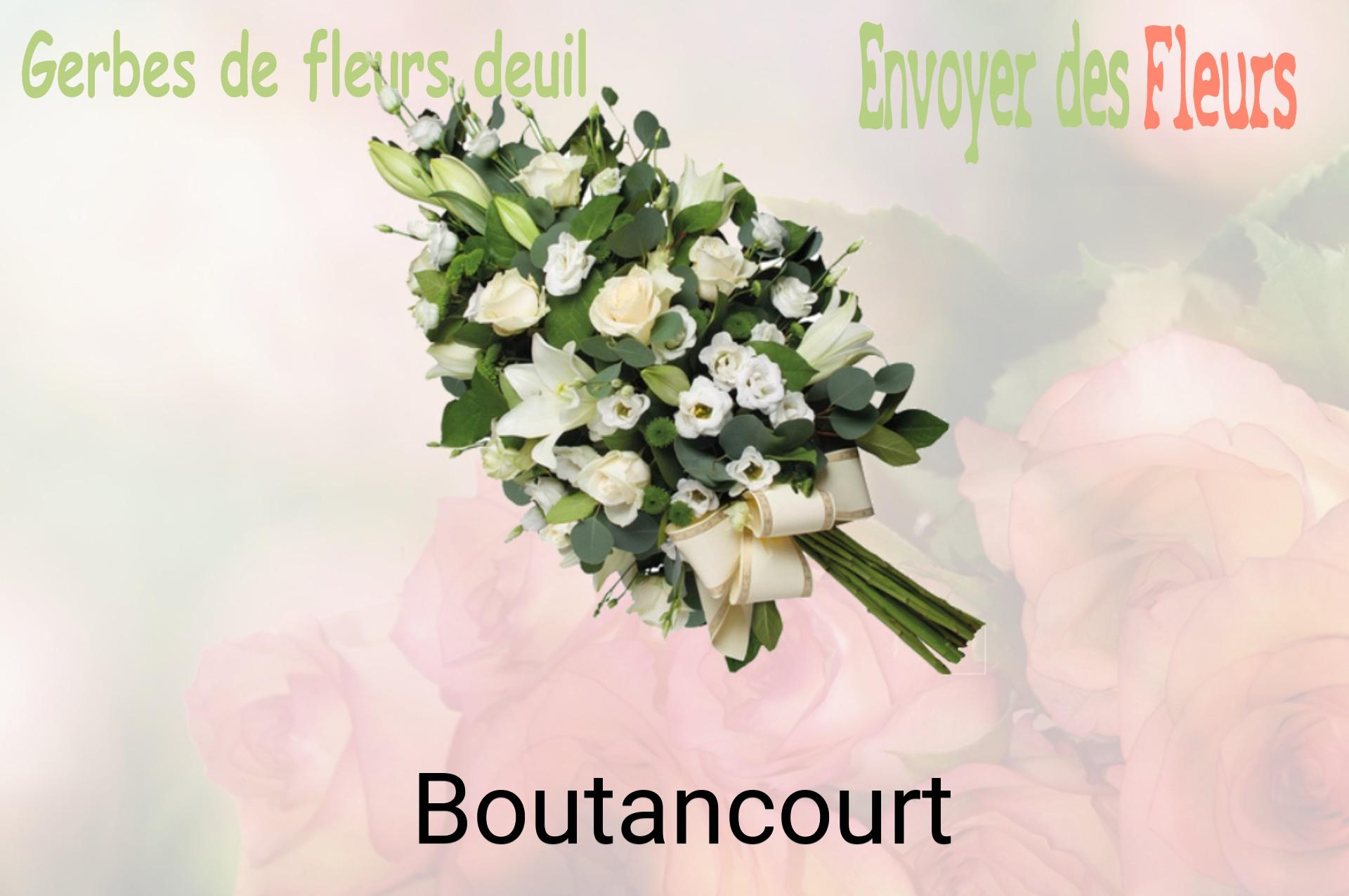 Gerbe de fleurs de deuil livrée à Boutancourt